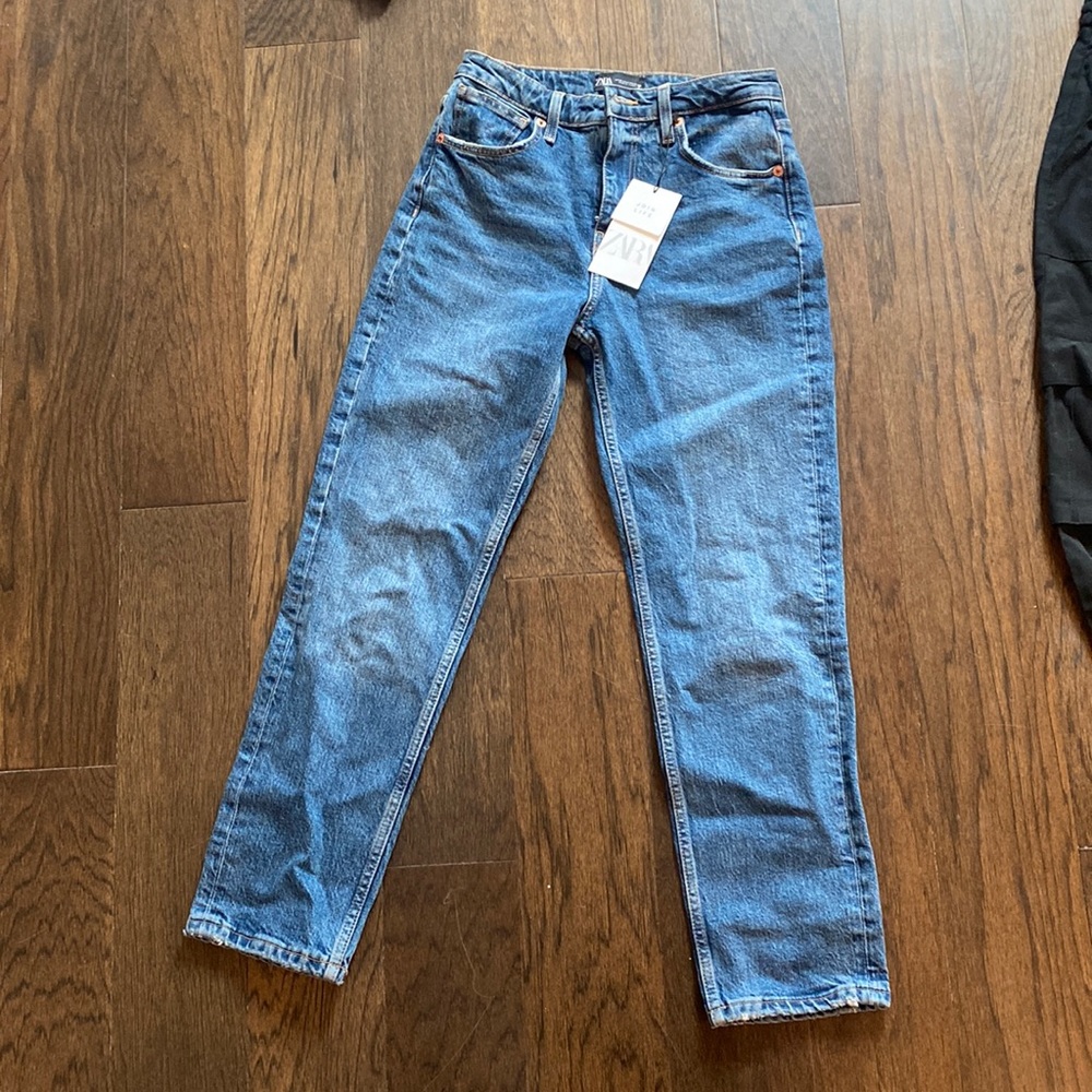 ZARA straight leg crop jeans! Brand new!